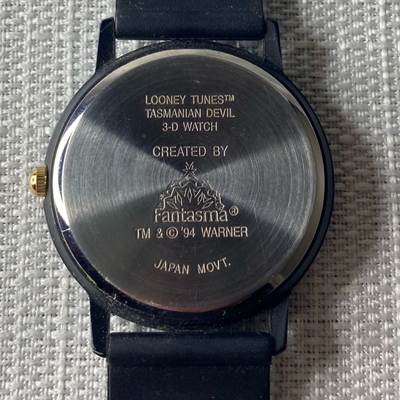 Vintage Looney Tunes Tasmanian Devil 3D Holographic Watch with Original Tin - Picture 7 of 9